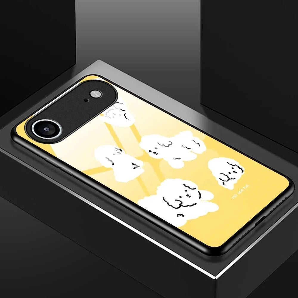 For iPhone Air Case TPU PC Tempered Glass Pattern Printing Phone Back Cover - B0143 - 7