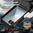 For Samsung Galaxy Z Flip7 5G Case with Wrist Strap / Kickstand Hinge Protection PC + TPU Phone Cover - Black - 6