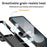 For Samsung Galaxy Z Flip7 5G Case with Wrist Strap / Kickstand Hinge Protection PC + TPU Phone Cover - Black - 7