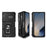 For Samsung Galaxy Z Fold7 5G Case with Wrist Strap / Kickstand Hinge Protection PC + TPU Phone Cover - Black - 2