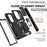 For Samsung Galaxy Z Fold7 5G Case with Wrist Strap / Kickstand Hinge Protection PC + TPU Phone Cover - Black - 5