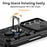 For Samsung Galaxy Z Fold7 5G Case with Wrist Strap / Kickstand Hinge Protection PC + TPU Phone Cover - Black - 7