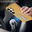 For Samsung Galaxy S25 Ultra Magnetic Case with Kickstand Retro Jeans Texture PU + PC Phone Cover - Black - 5