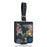 For Samsung Galaxy Z Flip7 5G Kickstand Case Flower Pattern Leather+PC Phone Cover with Back Film - Black - 1