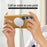 For Samsung Galaxy S24 Ultra Magnetic Case Retro Jeans Texture PU + PC Phone Cover - Light Brown - 3