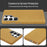 For Samsung Galaxy S24 Ultra Magnetic Case Retro Jeans Texture PU + PC Phone Cover - Light Brown - 4