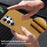 For Samsung Galaxy S25 Ultra Magnetic Case Retro Jeans Texture PU + PC Phone Cover - Light Brown - 6