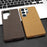 For Samsung Galaxy S25 Ultra Magnetic Case Retro Jeans Texture PU + PC Phone Cover - Light Brown - 7