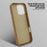 For iPhone 16 Pro Magnetic Case Retro Jeans Texture PU + PC Phone Cover - Light Brown - 2
