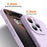 For iPhone 13 Pro Max Case Precise Cutouts Liquid Silicone + PC Shockproof Phone Cover - Baby Blue - 6