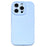 For iPhone 15 Pro Case Precise Cutouts Liquid Silicone + PC Shockproof Phone Cover - Baby Blue - 1