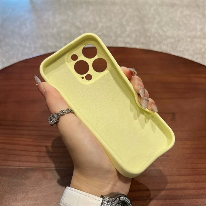 For iPhone 15 Pro Case Precise Cutouts Liquid Silicone + PC Shockproof Phone Cover - Baby Blue - 3