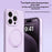 For iPhone 15 Pro Magnetic Case Rotating Kickstand Liquid Silicone PC Phone Cover Skin Touch - Baby Blue - 7