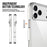 For iPhone 17 Pro Case TPU Frame Clear PC Back Phone Cover - 6