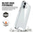 For iPhone 17 Case TPU Frame Clear PC Back Phone Cover - 3