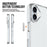 For iPhone 17 Case TPU Frame Clear PC Back Phone Cover - 6