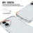 For iPhone 17 Case TPU Frame Clear PC Back Phone Cover - 7