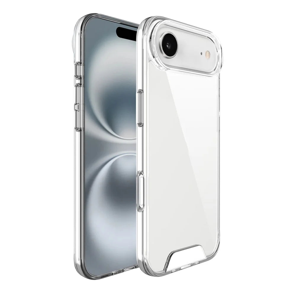 For iPhone Air Case TPU Frame Clear PC Back Phone Cover - 2