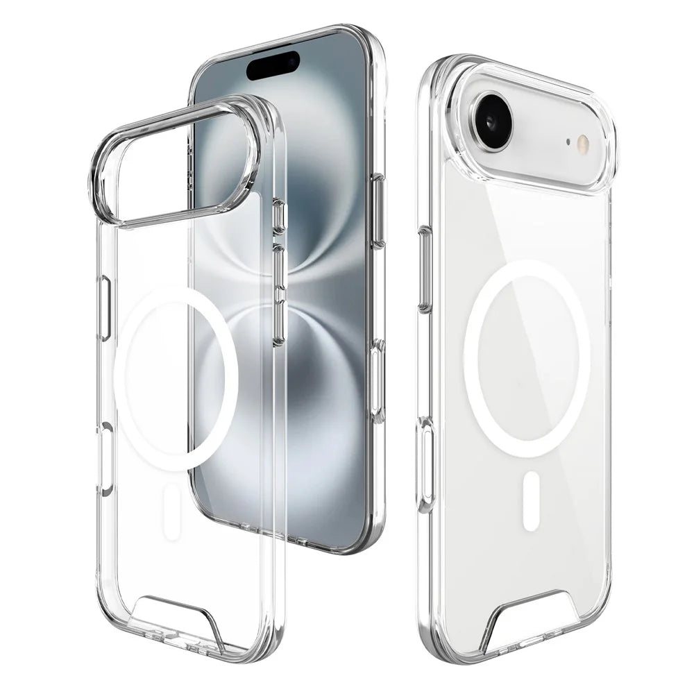 For iPhone Air Case Compatible with MagSafe TPU+PC Clear Phone Cover - 1