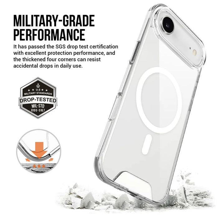 For iPhone Air Case Compatible with MagSafe TPU+PC Clear Phone Cover - 3