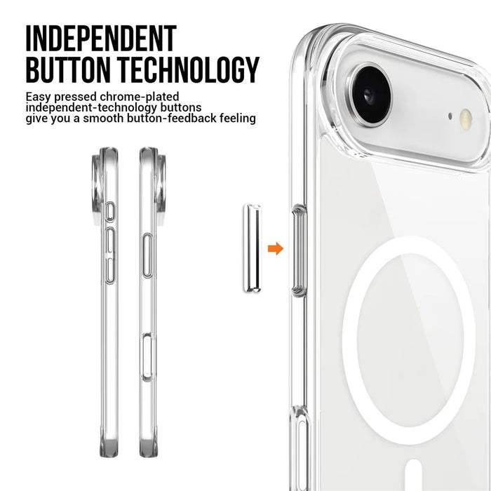 For iPhone Air Case Compatible with MagSafe TPU+PC Clear Phone Cover - 6