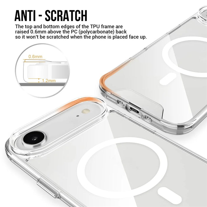 For iPhone Air Case Compatible with MagSafe TPU+PC Clear Phone Cover - 7