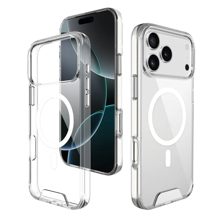 For iPhone 17 Pro Max Case Compatible with MagSafe TPU+PC Clear Phone Cover - 1