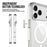 For iPhone 17 Pro Max Case Compatible with MagSafe TPU+PC Clear Phone Cover - 6