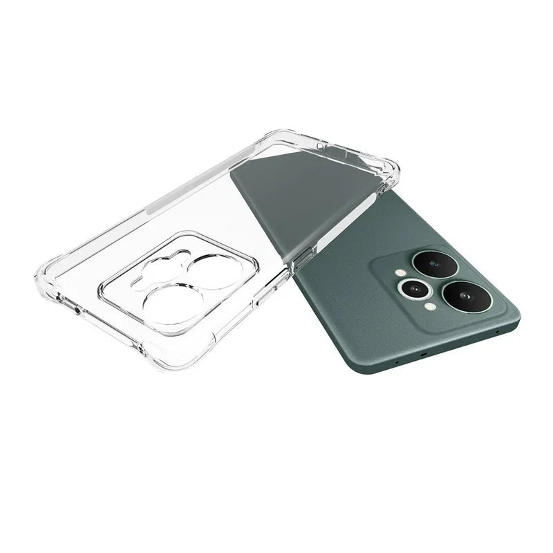 WANLONFENG For Realme 15 5G TPU Case  WL2 Series 2.0mm Phone Cover with 2Pcs Tempered Glass Films - Transparent - 3