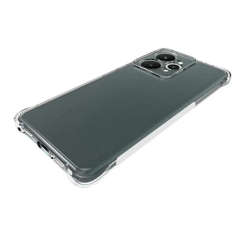 WANLONFENG For Realme 15 5G TPU Case  WL2 Series 2.0mm Phone Cover with 2Pcs Tempered Glass Films - Transparent - 5