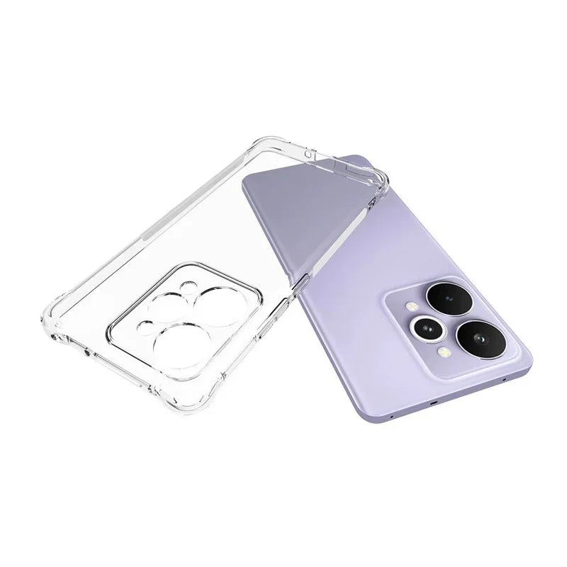 WANLONFENG For Realme 15 Pro 5G TPU Case  WL2 Series 2.0mm Phone Cover with 2Pcs Tempered Glass Films - Transparent - 3