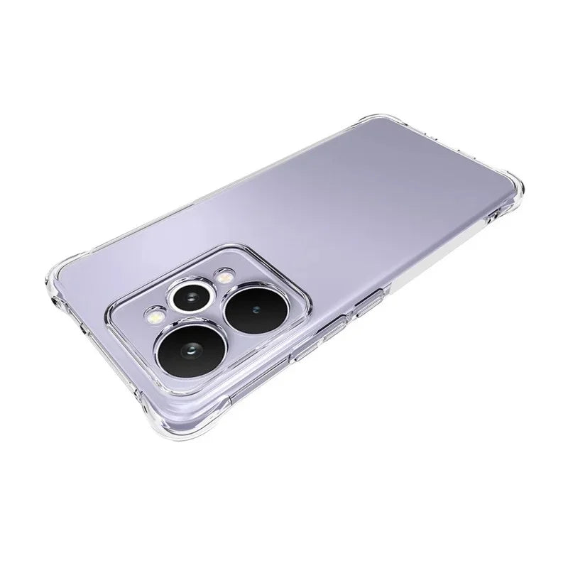 WANLONFENG For Realme 15 Pro 5G TPU Case  WL2 Series 2.0mm Phone Cover with 2Pcs Tempered Glass Films - Transparent - 5