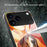 For iPhone 17 Pro Max Case Anti Drop PC TPU Tempered Glass Pattern Printing Phone Back Cover - B0168 - 6