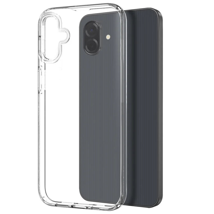 NORTHJO For Samsung Galaxy A08 4G / A07 4G Case Soft TPU Clear Phone Cover with Tempered Glass Screen Protector - 2
