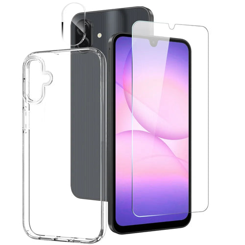 NORTHJO For Samsung Galaxy A07 4G TPU Phone Case Set with Front Screen Protector + Lens Film - 1