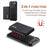 DG.MING M1 Series for iPhone Air Case Kickstand PU Phone Cover with Detachable Wallet - Black - 5