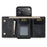 DG.MING M1 Series for iPhone 18 Pro / 17 Pro Case Kickstand PU Phone Cover with Detachable Wallet - Black - 2