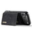 DG.MING M1 Series for iPhone 18 Pro / 17 Pro Case Kickstand PU Phone Cover with Detachable Wallet - Black - 3