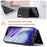 DG.MING M1 Series for iPhone 18 Pro / 17 Pro Case Kickstand PU Phone Cover with Detachable Wallet - Black - 6