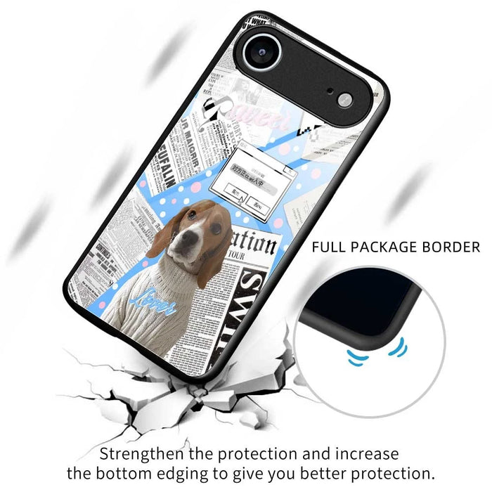 For iPhone Air Case TPU PC Tempered Glass Pattern Printing Anti Drop Phone Back Cover - B0228 - 3