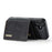 DG.MING M1 Series for iPhone 17 Case Kickstand PU Phone Cover with Detachable Wallet - Black - 2