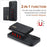 DG.MING M1 Series for iPhone 17 Case Kickstand PU Phone Cover with Detachable Wallet - Black - 4