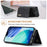 DG.MING M1 Series for iPhone 17 Case Kickstand PU Phone Cover with Detachable Wallet - Black - 5