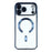 For iPhone 17 Pro Case Compatible with MagSafe Electroplated TPU Phone Cover with Lens Film - Navy Blue - 3