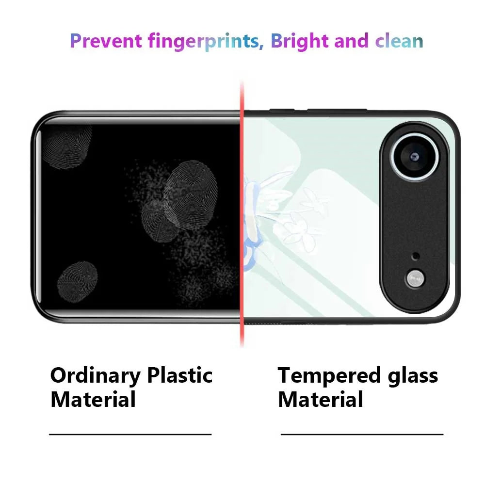 For iPhone Air Case PC TPU Tempered Glass Pattern Printing Shockproof Phone Back Cover - B0318 - 2