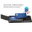 For Samsung Galaxy S25 FE Case PC + TPU Dual Layer Back Phone Cover with Card Holder - Grey - 4