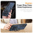 For Samsung Galaxy S25+ Case Ring Holder Kickstand PC + TPU Shockproof Phone Cover - Navy Blue - 2