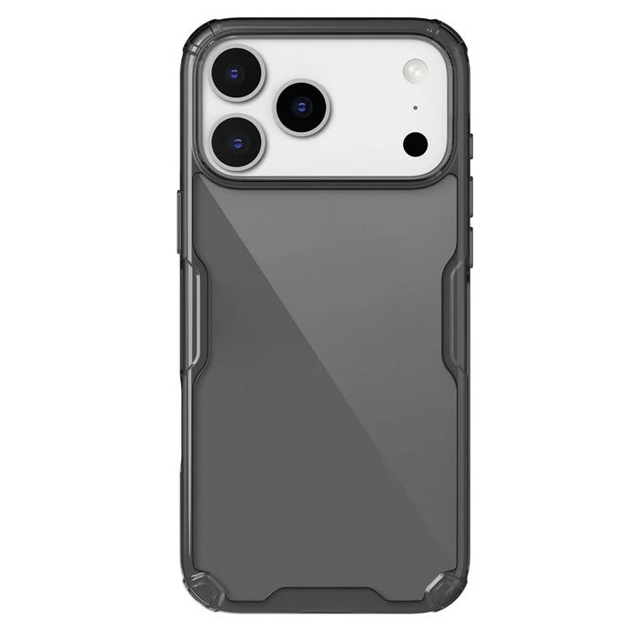 NILLKIN Nature Pro Series For iPhone 18 Pro Max / 17 Pro Max Case PC + TPU Anti-Scratch Clear Back Cover - Grey - 1