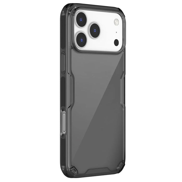 NILLKIN Nature Pro Series For iPhone 18 Pro Max / 17 Pro Max Case PC + TPU Anti-Scratch Clear Back Cover - Grey - 3