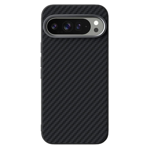 ABEEL For Google Pixel 10 Pro  /  Pixel 10 Magnetic Case Carbon Fiber Texture Back Cover - Black - 1
